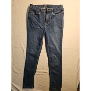 Calvin Klein Ladies' Reprieve High Rise Skinny Stretch Denim Jean Dark Wash 10